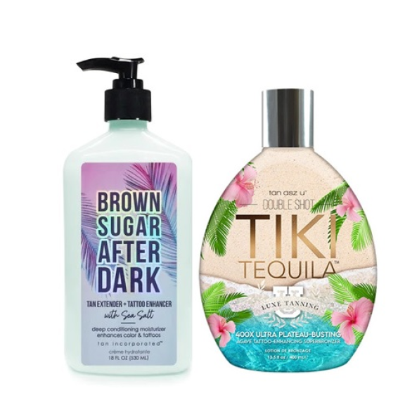 Tiki Tequila 400ml + Extender Brown Sugar After Dark Tan + Tattoo Enhancer 530ml